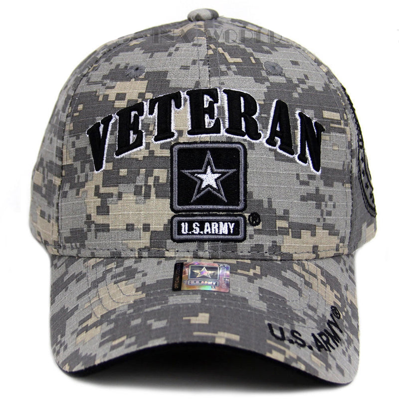 United States Army Star Official Military Digital Camo Baseball Style Cap  Hat