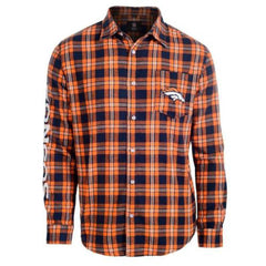 Cincinnati Bengals NFL Wordmark Embroidered Longsleeve Flannel