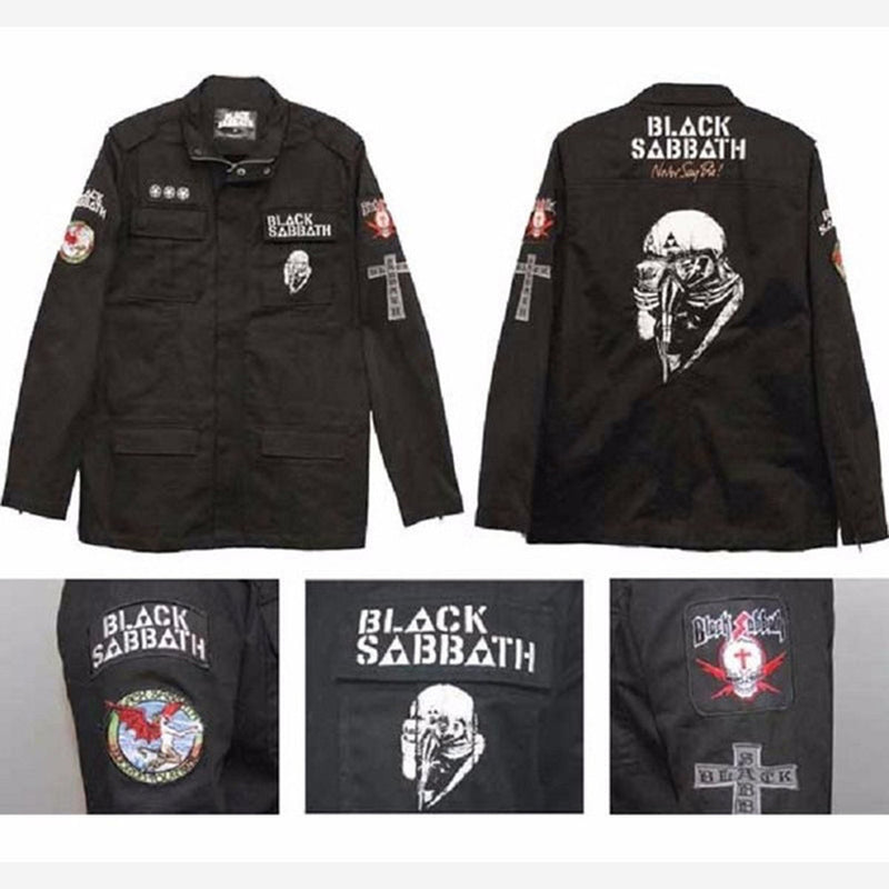 Vintage Patched Military Jacket: Van Halen Store